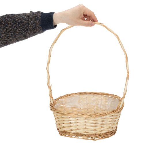 Gavekurv ca. 30 cm x 23 cm, lys farvet | Floristik24.dk