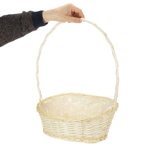 Gavekurv ca. 38 cm x 27 cm, lys farvet | Floristik24.dk