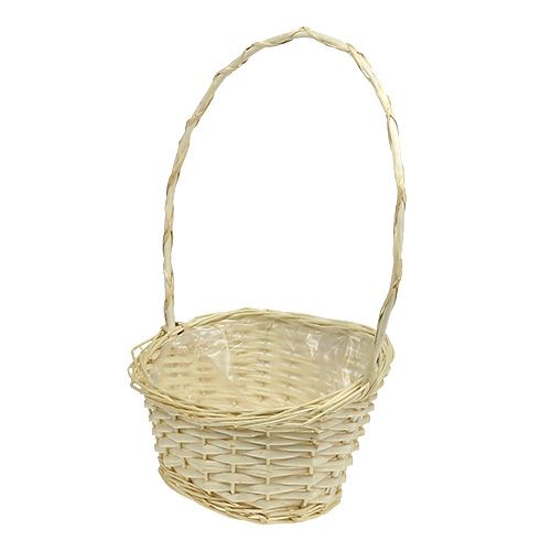 Artikel Gavekurv ca 30cm x 23cm lys