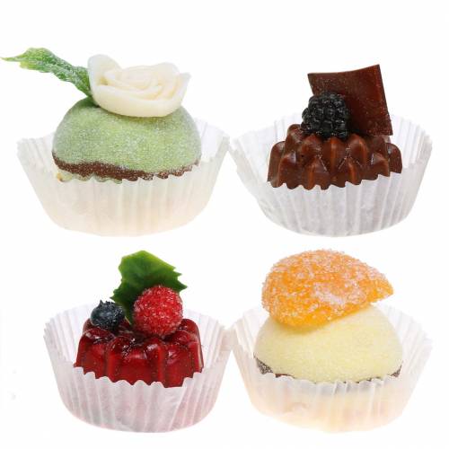 Tarteletter kunstigt sorteret 4cm 4stk