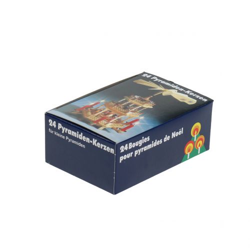 Artikel Pyramidelys hvide små lys 6,5cm 24 stk