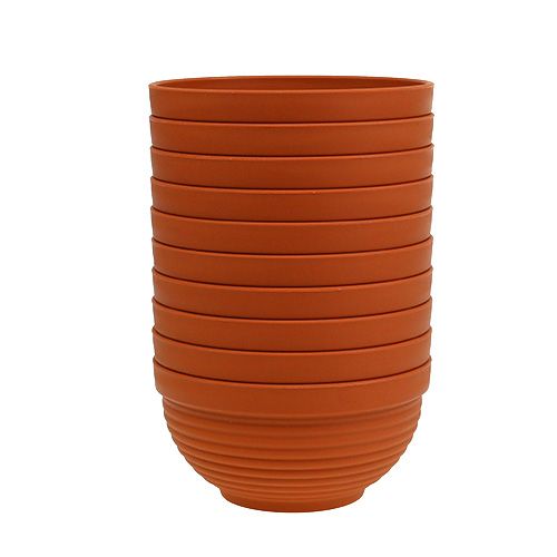 Artikel R-skål plast terrakotta Ø13cm, 10 stk.