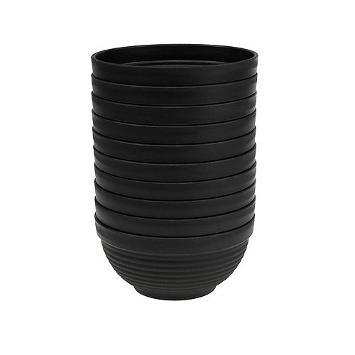 Artikel R-skål plast antracit Ø15cm, 10 stk.
