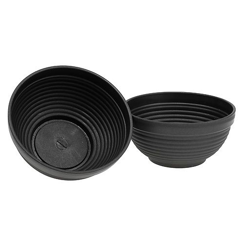 R-skål plast antracit 19cm, 10 stk