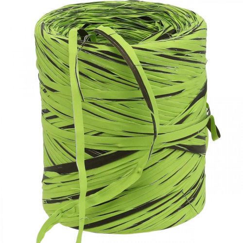 Artikel Raffia bånd grønt, brunt, poly raffia 200m