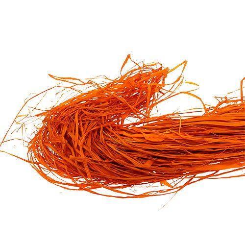 Floristik24 Raffia bast, flair bast appelsin 250gr