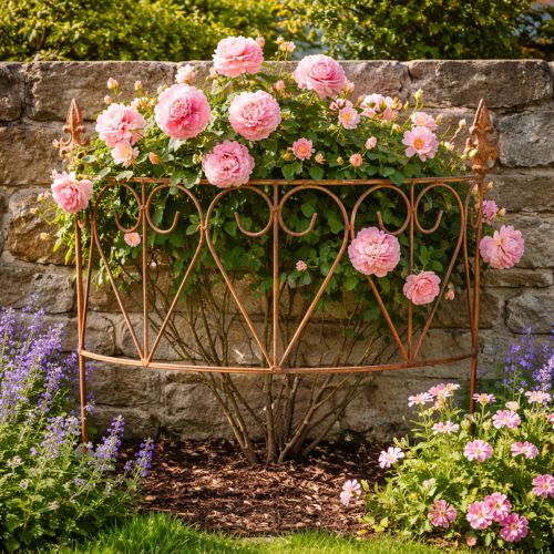 Artikel Havepæl, metalespalier til blomsterbede og alsidig havedekoration, 60 cm