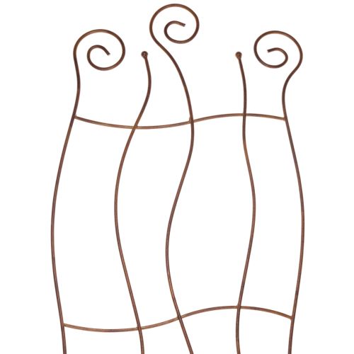 Metal haveespalier med buet design til klatreplanter, 110 cm