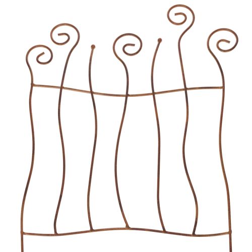 Floristik24 Espalier, klatrehjælp, buet metal, kunstnerisk havedekoration, 72 cm