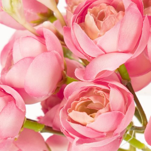 Artikel Kunstig Ranunkelbuket, Stilfuld Borddekoration, 32 cm, 5 Stk.