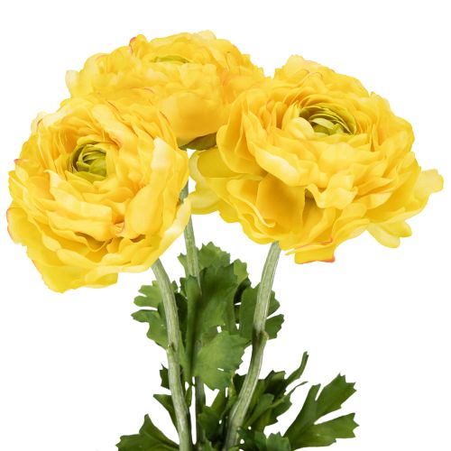 Artikel Kunstig ranunkel som enkelt blomst til elegant og vedligeholdelsesfri dekoration, 51 cm, 3 stk.