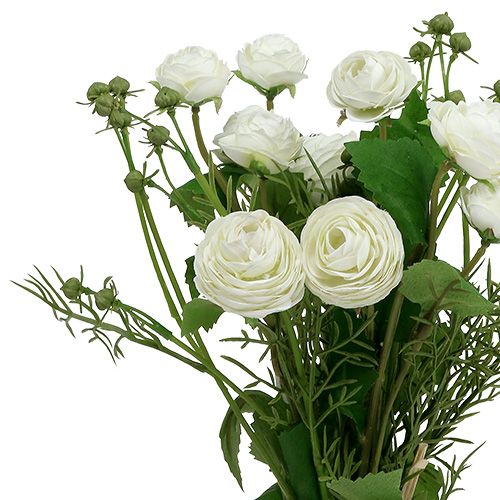 Floristik24 Ranunculus buket hvid 42cm