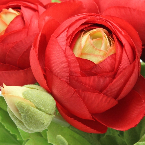 Artikel Ranunculus buket rød 30 cm