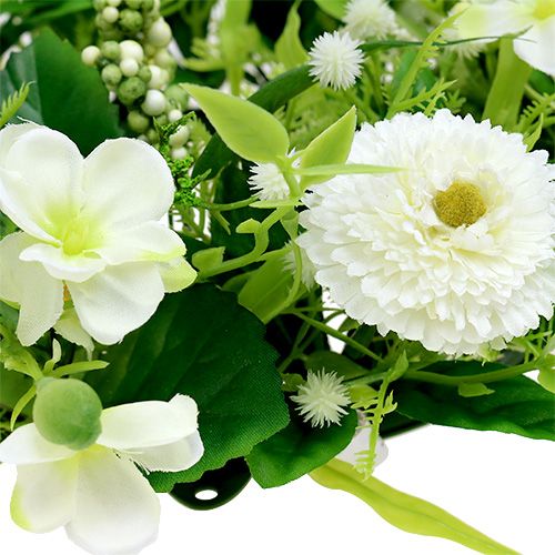 Floristik24 Ranunculus krans med Bellis hvid Ø30cm