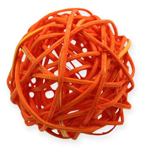 Rattankugler 4,5 cm Orange Abrikos 30p