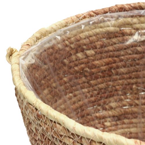 Artikel Plantekurv rattan natur/brun Ø26/22/16cm 3stk