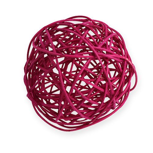 Floristik24 Rottingkugle Ø10cm Fuchsia 10stk