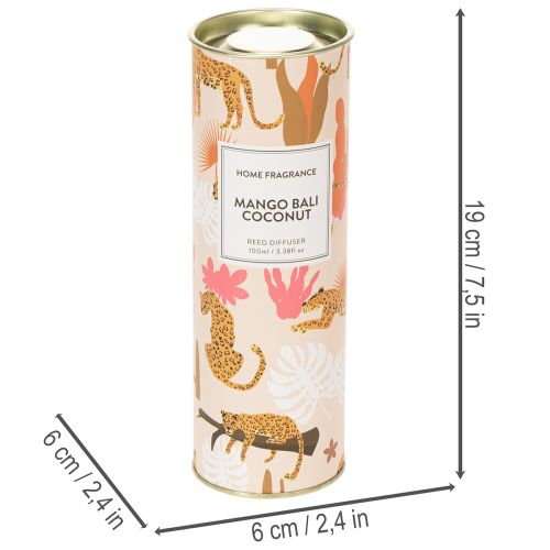 Artikel Rumduftdiffuser med eksotisk kokos- og mangoduft for langvarig friskhed derhjemme, 19 cm, 2 stk.