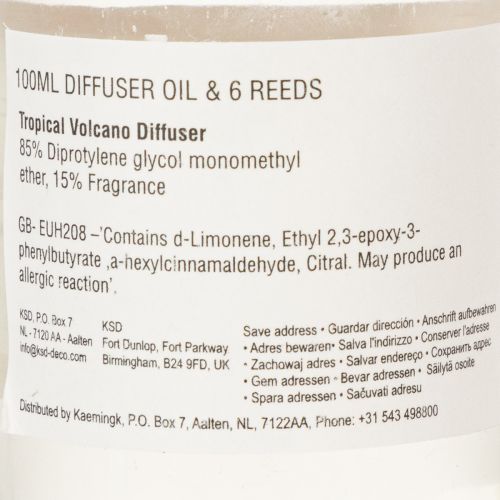 Artikel Rumduftdiffuser med eksotisk kokos- og mangoduft for langvarig friskhed derhjemme, 19 cm, 2 stk.