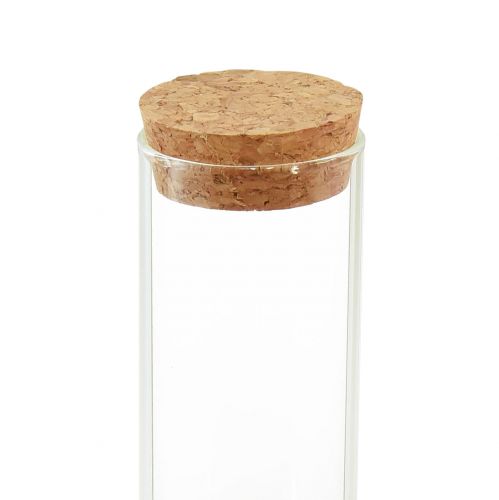 Artikel Reagensglas dekorativ vase med kork låg Ø4cm H18cm 6stk
