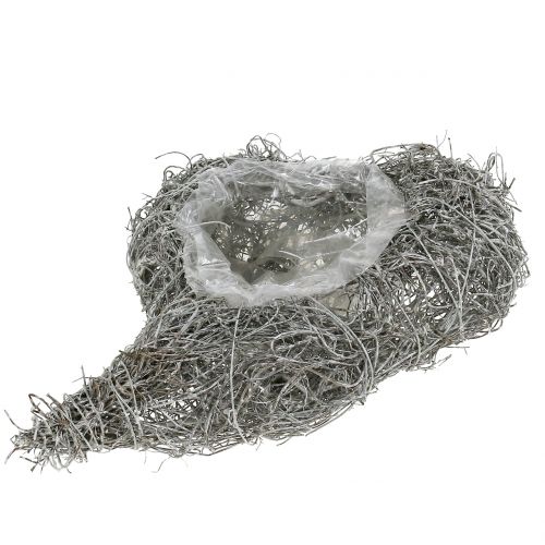 Floristik24 Vinhjerte vasket hvid 16cm x 21cm 1stk