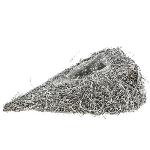 Vinehjerte til plantning hvidvasket 35cm x 23cm 1p | Floristik24.dk