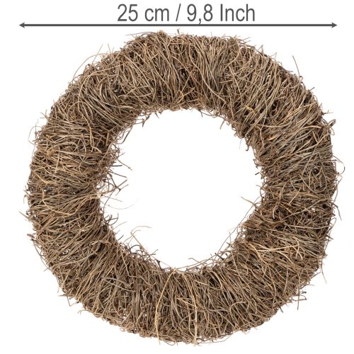 Kransring af vinranke 25 cm til kreative aktiviteter og dekoration