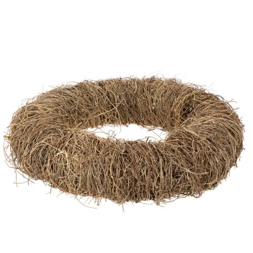 Krans af naturmateriale, naturlig dekorativ krans til gør-det-selv-projekter, 35 cm | Floristik24.dk