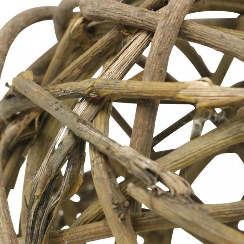 Floristik24 Deco kugle vinstok naturlig mørk Ø15cm