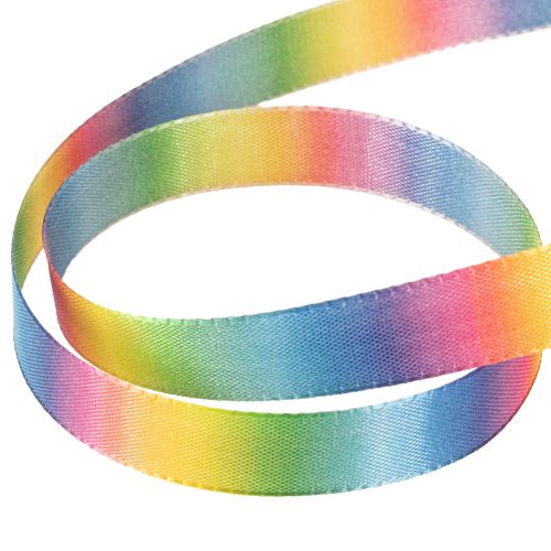 Artikel Regnbuebånd dekorativt bånd gavebånd 15mm 18m