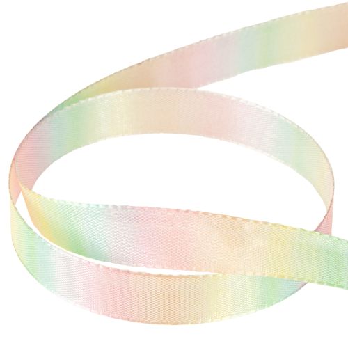 Artikel Regnbuebånd pastel dekorativt bånd gavebånd 15mm 18m