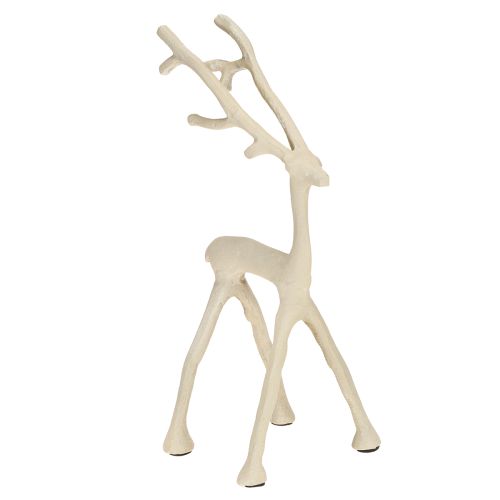Floristik24 Rensdyrdekoration hjortefigur metal grå ler optik H27,5 cm