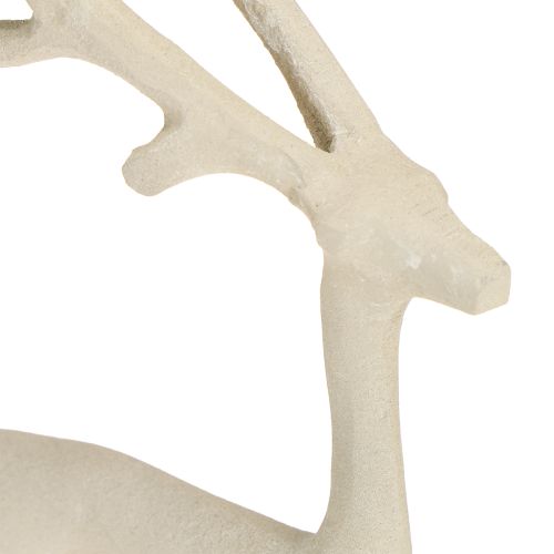 Artikel Rensdyrdekoration hjortefigur metal grå ler optik H27,5 cm