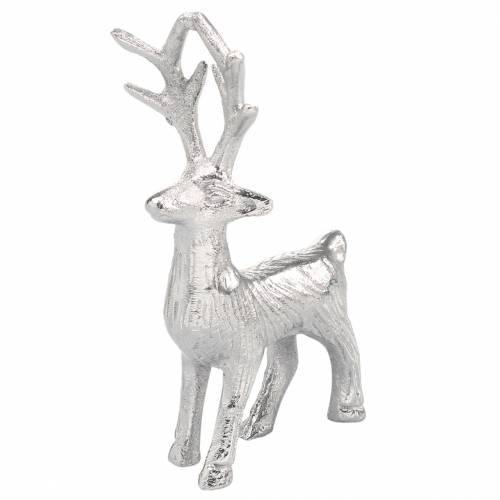 Floristik24 Dekorativt rensdyrsølvmetal 6,5 × H12,5cm 3stk