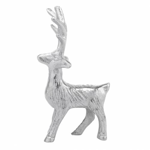 Floristik24 Dekorativt rensdyrsølvmetal 6,5 × H12,5cm 3stk