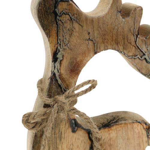 Floristik24 Julepynt dekoration figur rensdyr træ 21cm