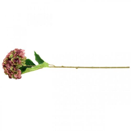 Floristik24 Hortensia kunstig pink, bordeaux kunstig blomst stor 80cm