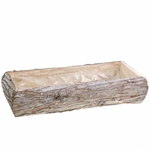 Floristik24 Hvidvasket træplanterboks 45 × 19cm H10cm