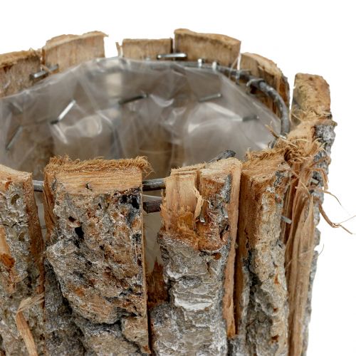 Artikel Bark pot vaskes hvid Ø12cm H12cm