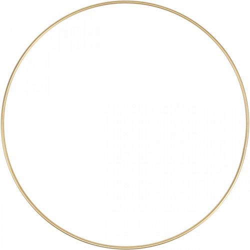 Floristik24 Metalring dekorering Scandi ring deco loop gylden Ø40cm 4stk