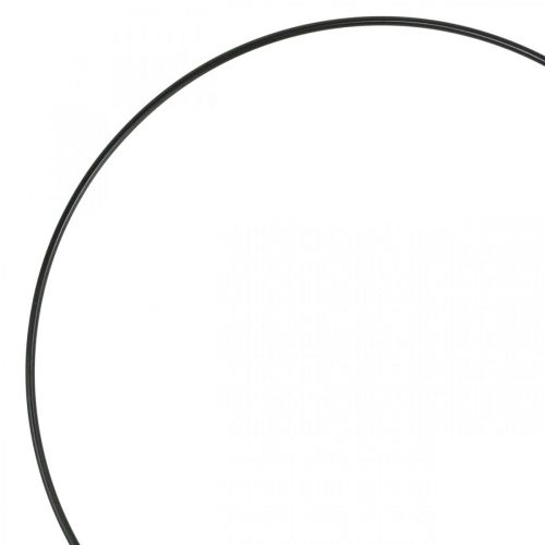 Floristik24 Metalring dekorering Scandi ring deco loop sort Ø25cm 4stk
