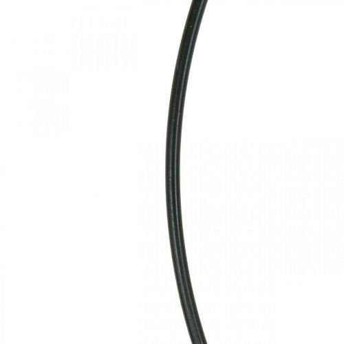 Floristik24 Metalring dekorativ ring Scandi ring dekorativ løkke sort Ø30cm 4 stk