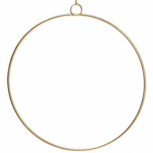 Floristik24 Deco ring til at hænge guld Ø50cm 3stk