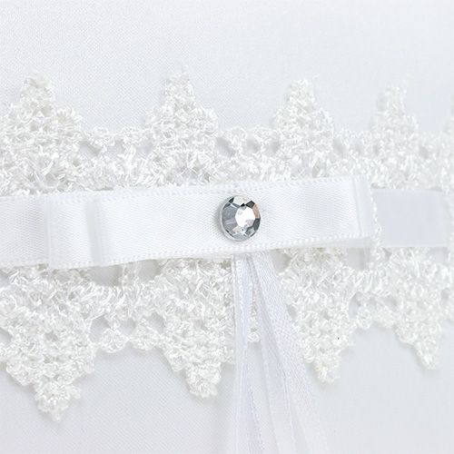 Floristik24 Ringpude 20 cm x 20 cm hvid