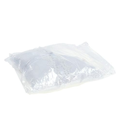 Floristik24 Ringpude 20 cm x 20 cm hvid