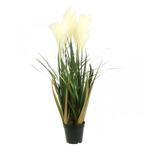 Artikel Potted Sedge Grass Kunstig potteplantecreme, Grøn 79cm