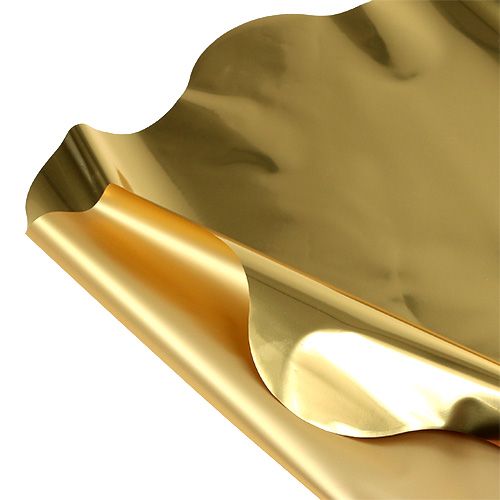 Floristik24 Rondella manchet guld skinnende, mat Ø50cm 50stk