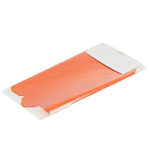 Floristik24 Rondella manchet orange Ø48cm 50stk