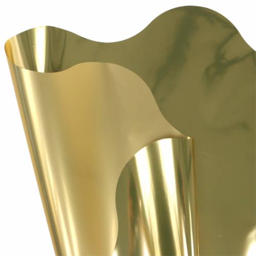 Floristik24 Rondella manchet guld metallisk tofarvet 60cm 50p