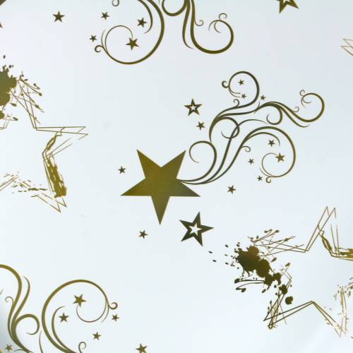 Floristik24 Rondella manchet julemotiv hvidguld 60cm 50stk